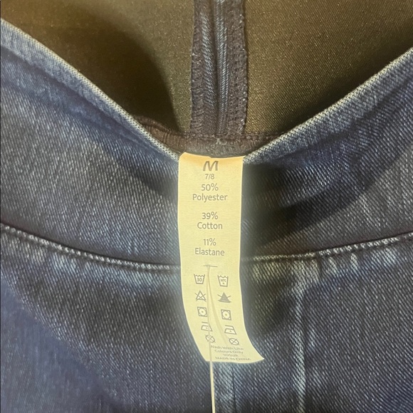 New Halara Play It My Way Stretchy Pull On Leggings Denim Look Size Medium NWT - Picture 10 of 10